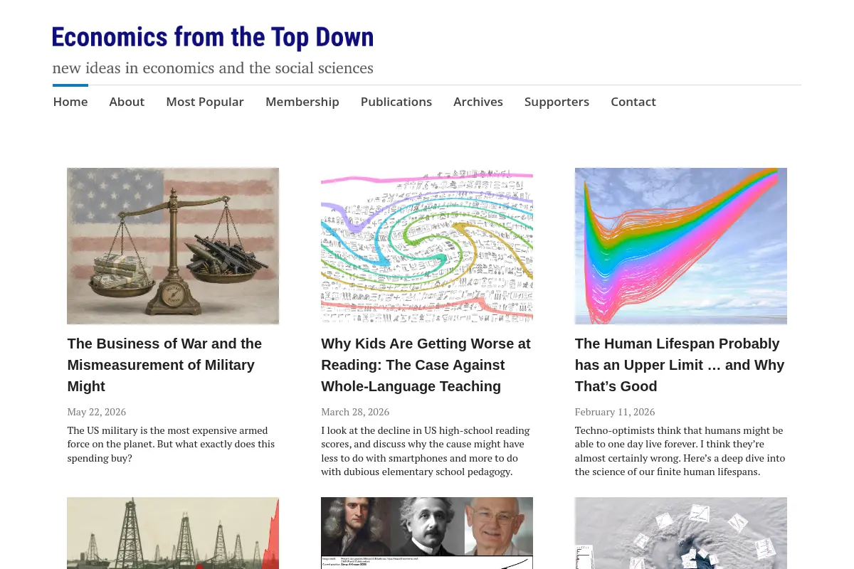 Economics from the Top Down