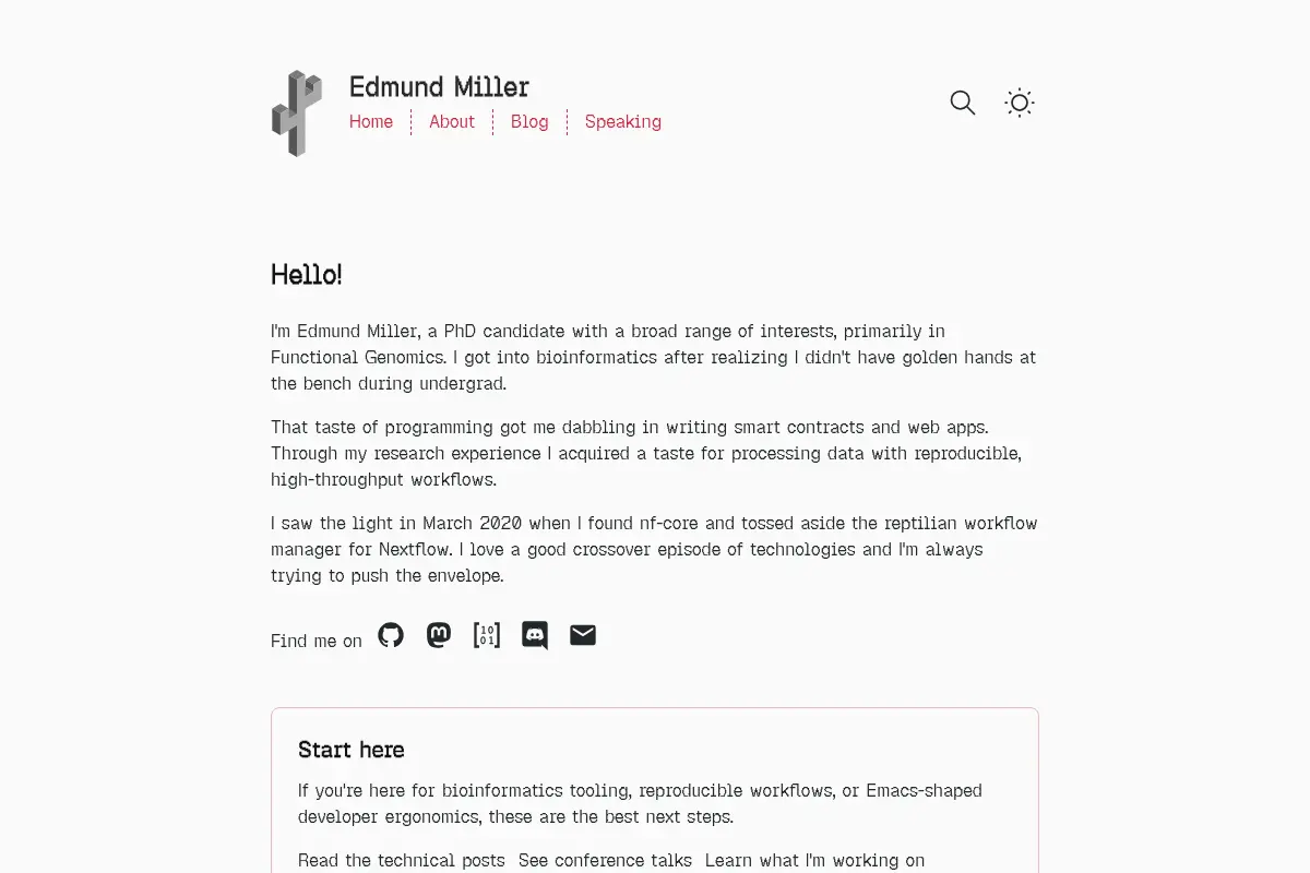 Bioinformatics Engineer — Nextflow & nf-core | Edmund Miller
