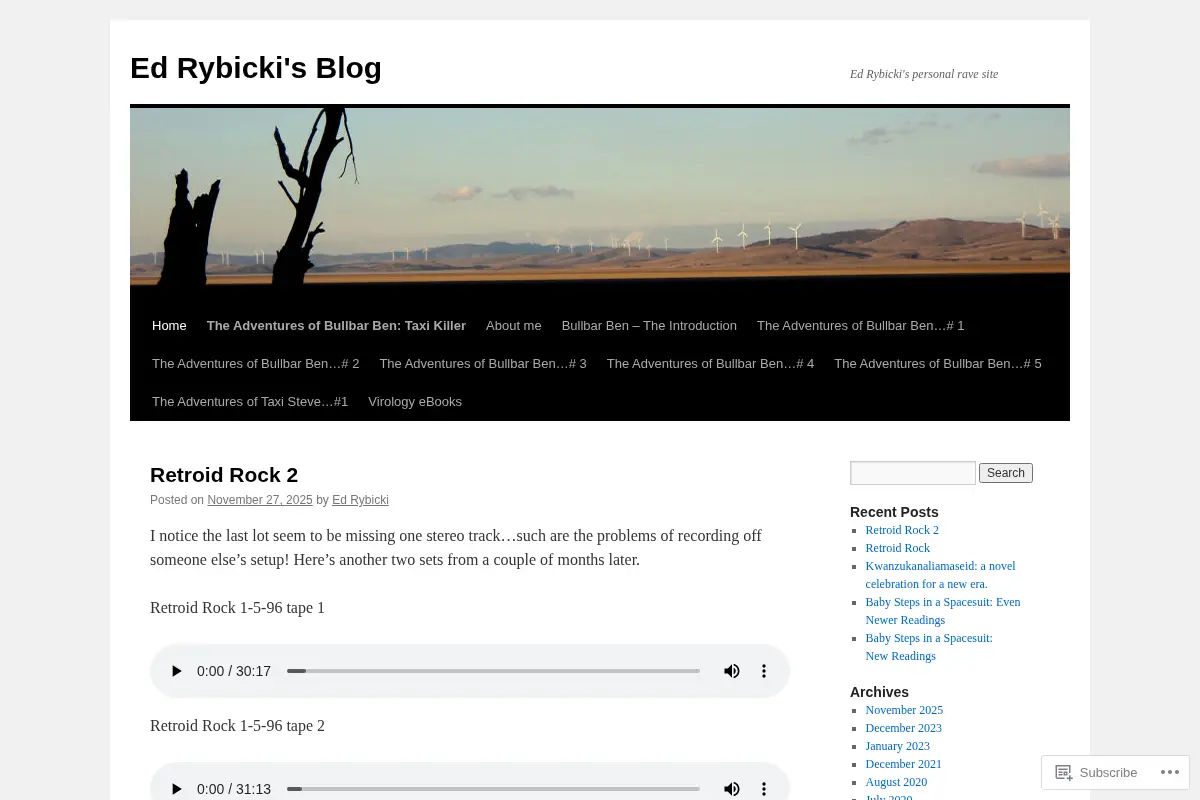 Ed Rybicki's Blog