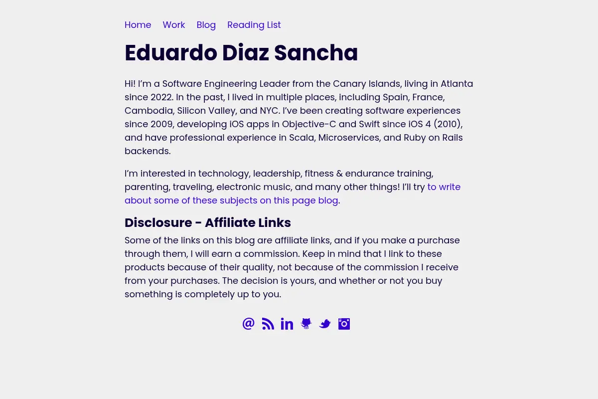 Eduardo Diaz Sancha - Home