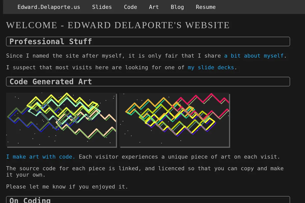 Edward Delaporte's Website
