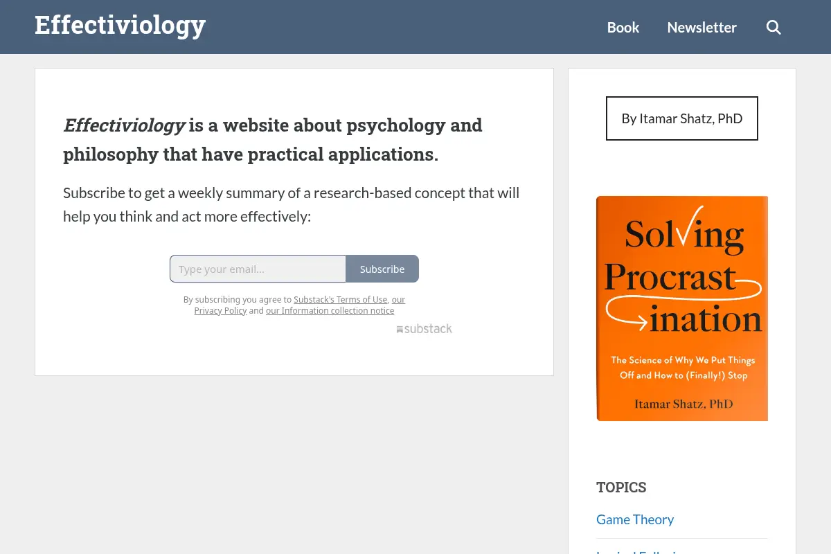 Effectiviology