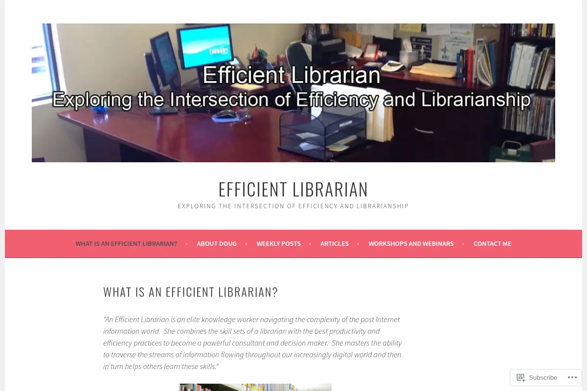 Efficient Librarian – Exploring the Intersection of Efficiency and Librarianship