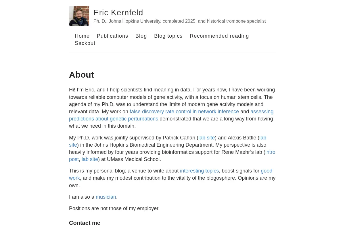Eric Kernfeld – PhD, Historical Trombone Specialist