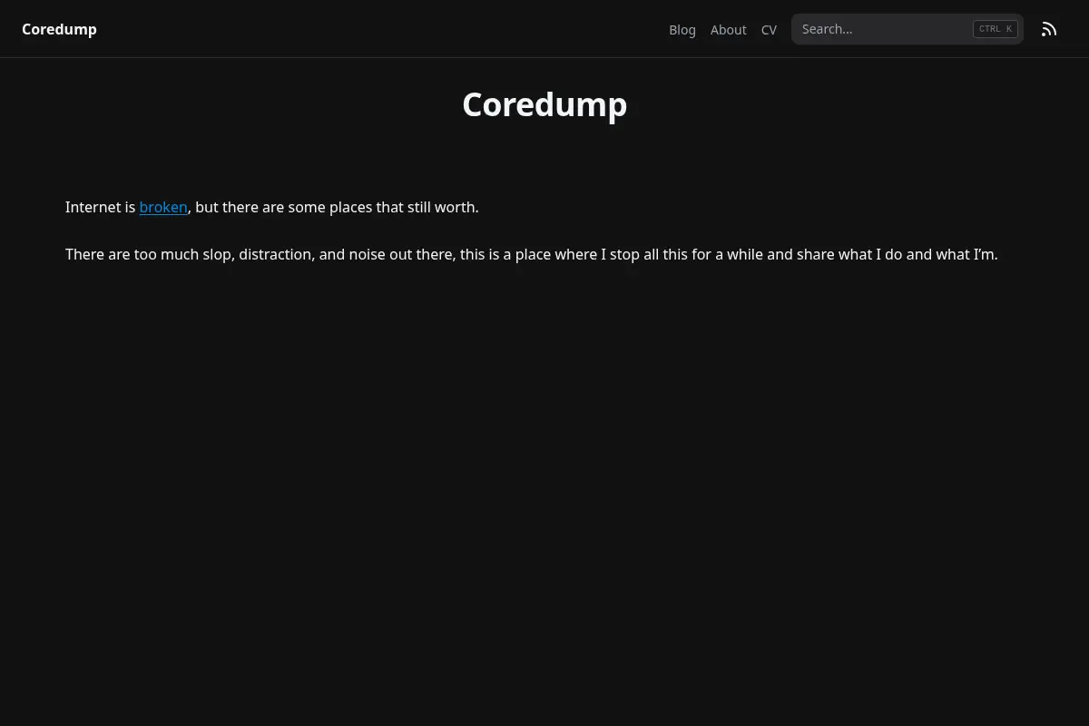 Coredump