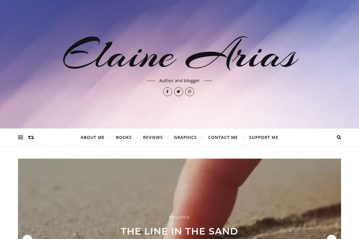 Elaine Arias – Author and blogger