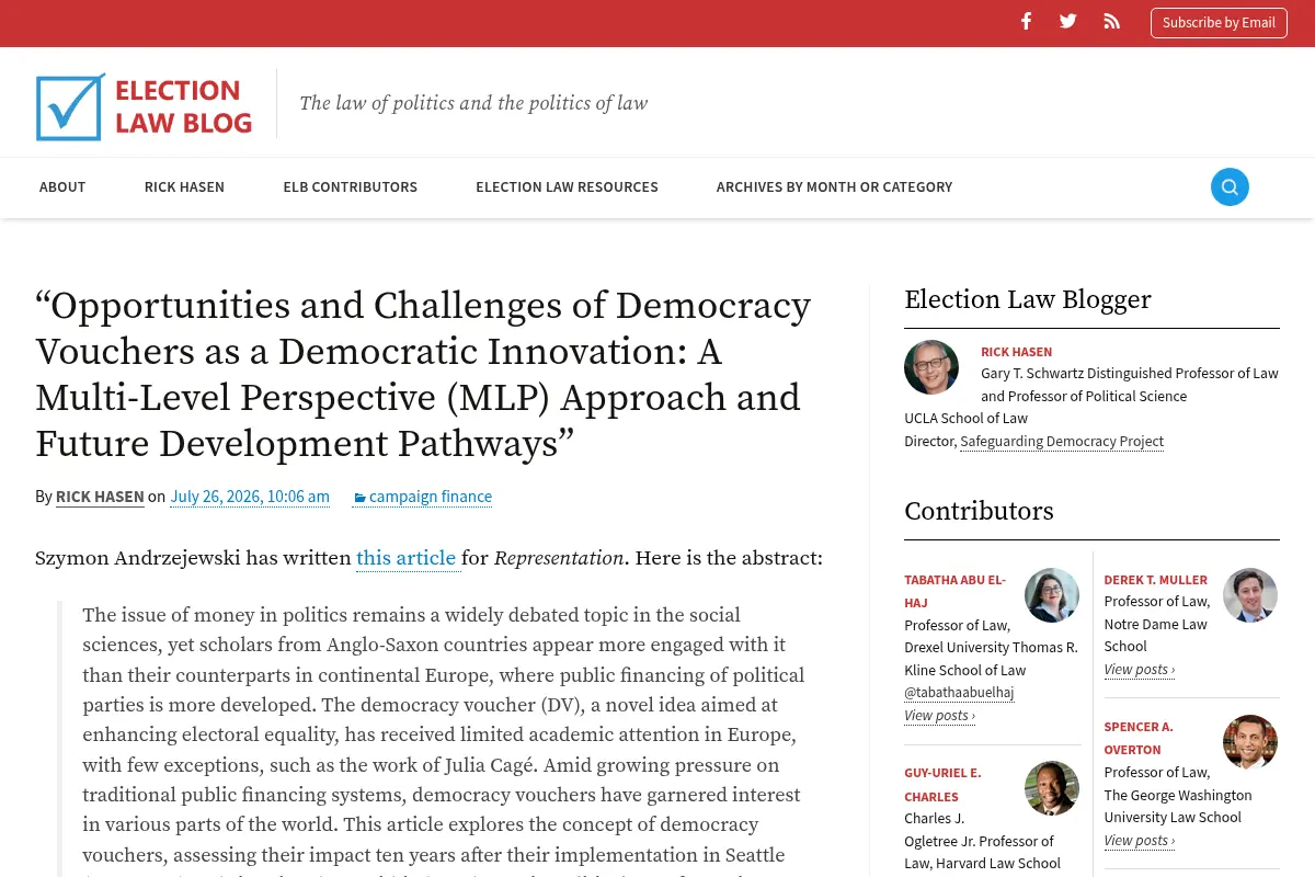 Election Law Blog