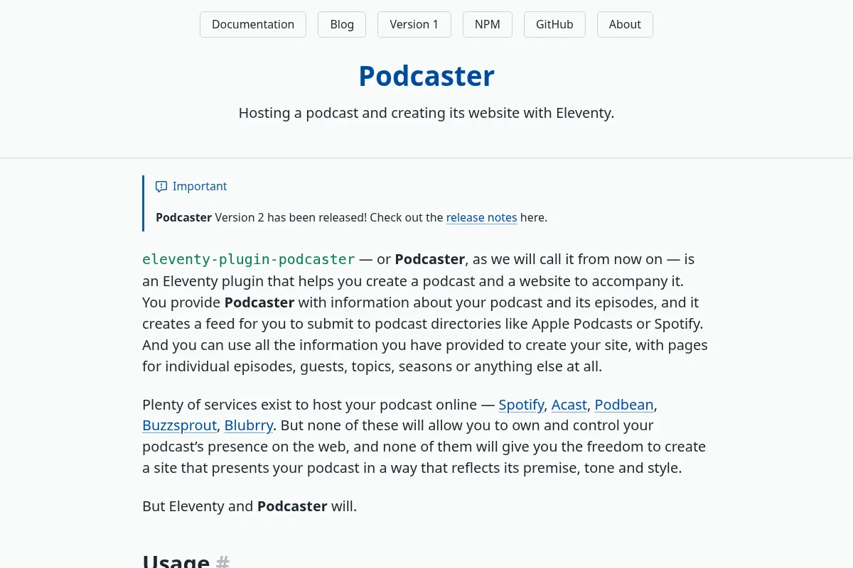 Podcaster