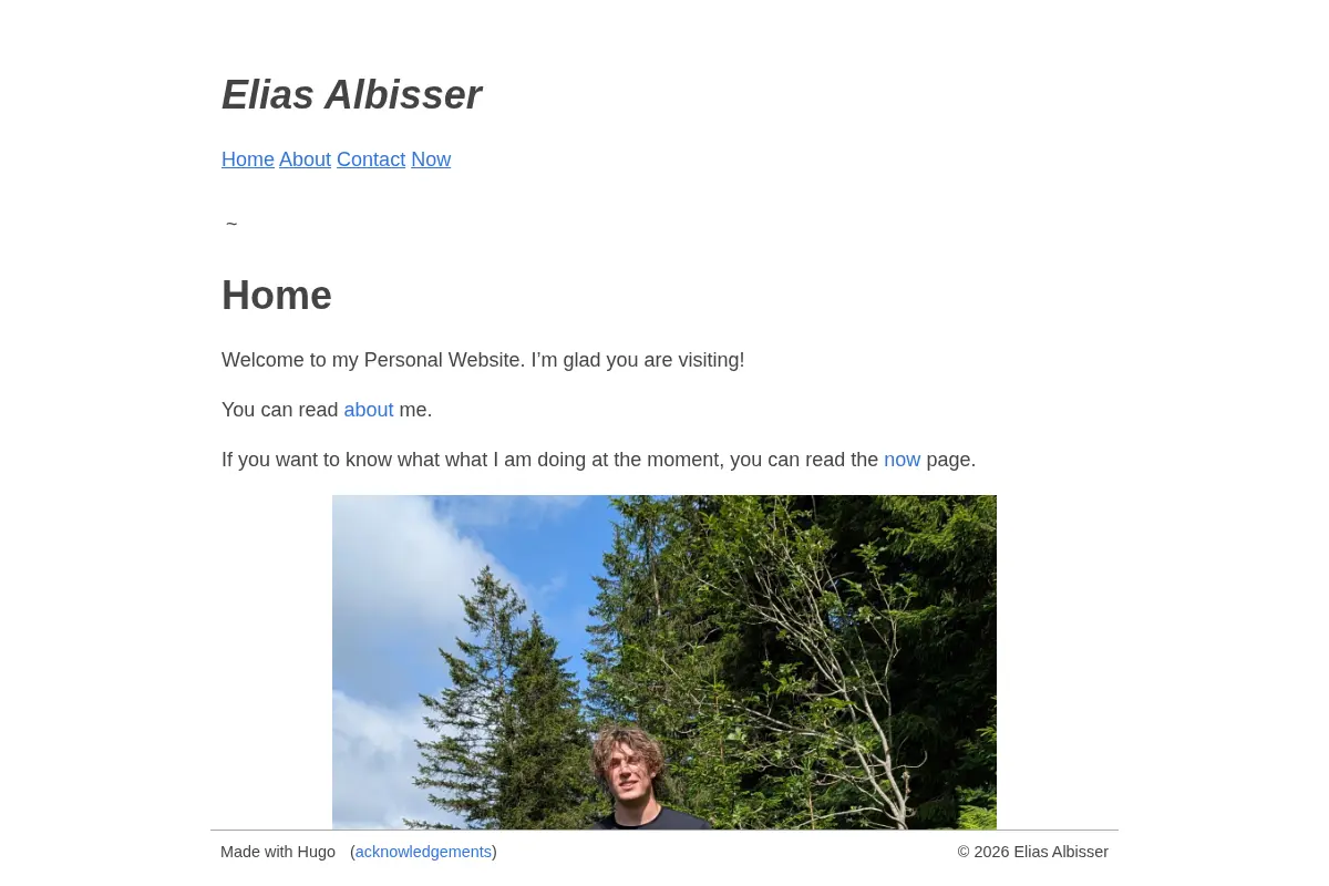 Home | Elias Albisser