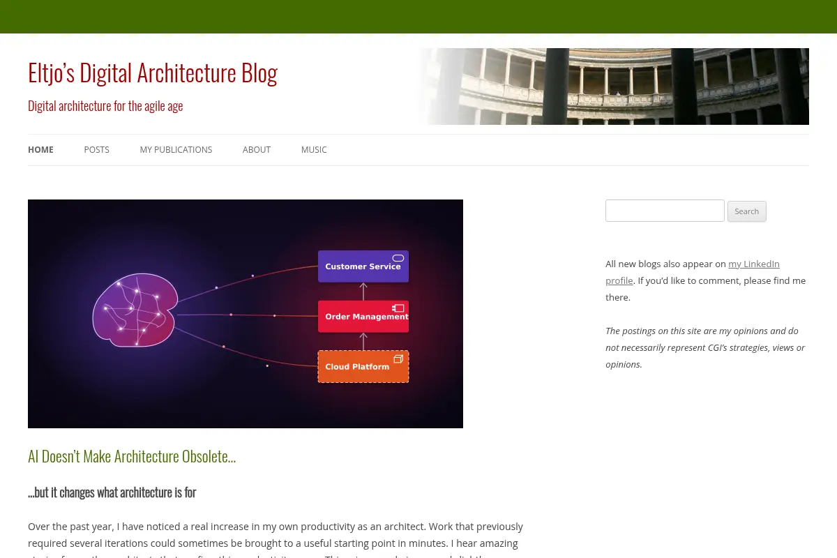 Eltjo’s Digital Architecture Blog