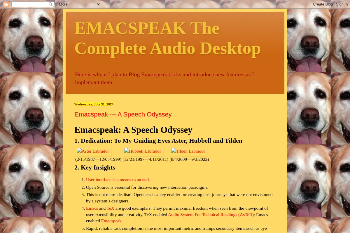 EMACSPEAK The Complete Audio Desktop