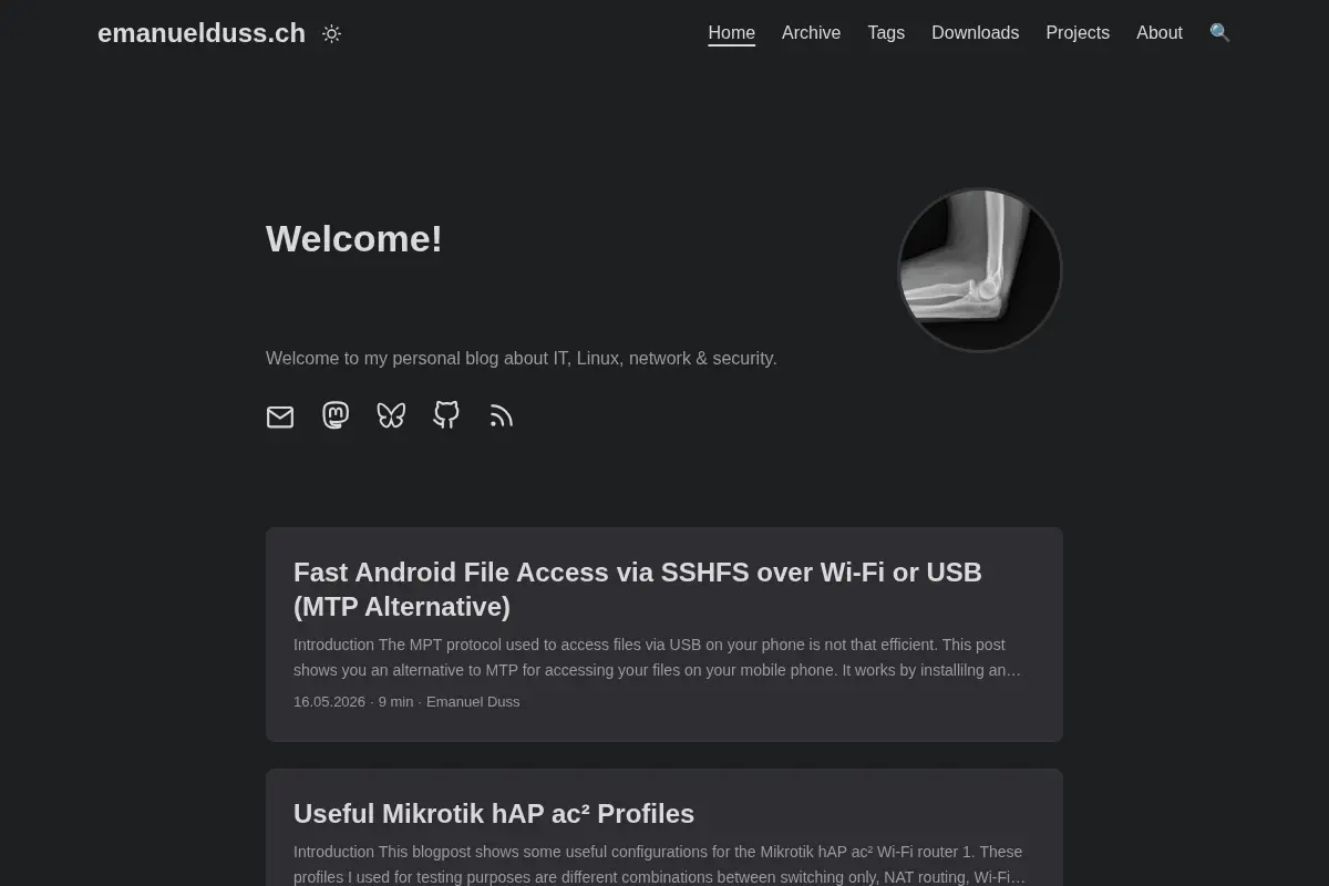 Emanuel Duss's Tech Blog