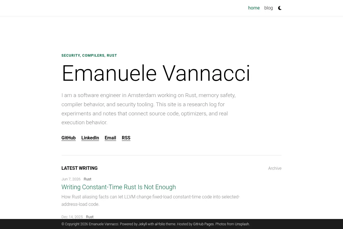 Emanuele's Log