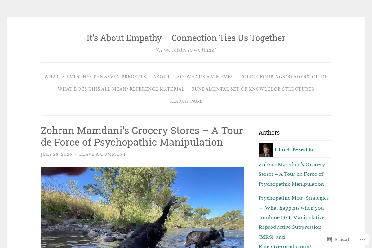 It's  About Empathy – Connection Ties Us Together | "As we relate, so we think."