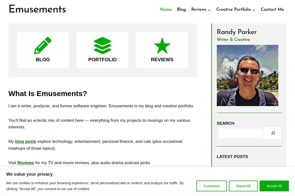 Emusements – Randy Parker's Blog and Portfolio