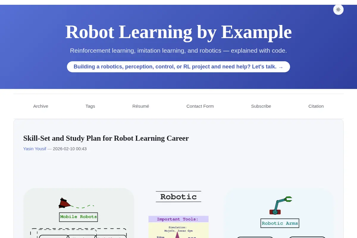 Robot Learning by Example