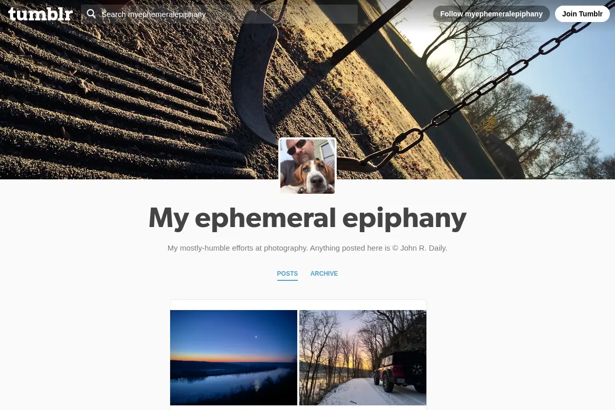 My ephemeral epiphany