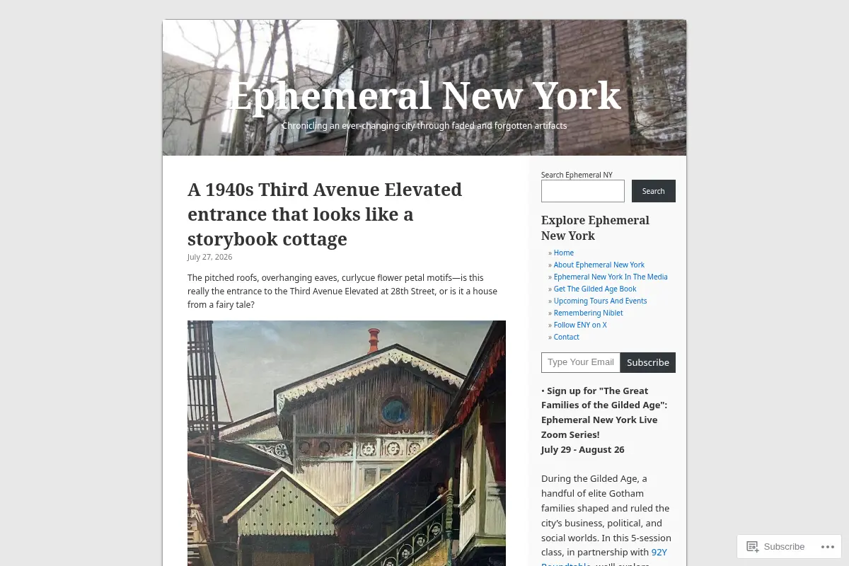Ephemeral New York