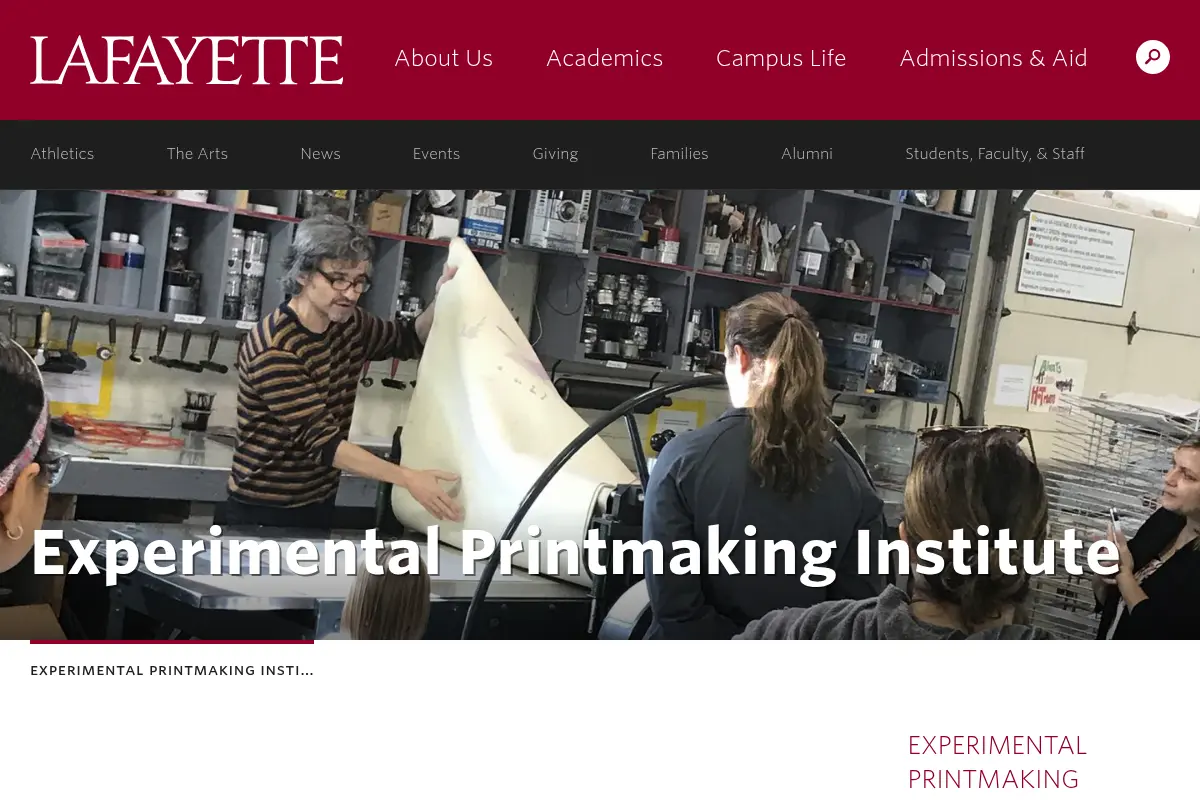 Experimental Printmaking Institute at Lafayette College