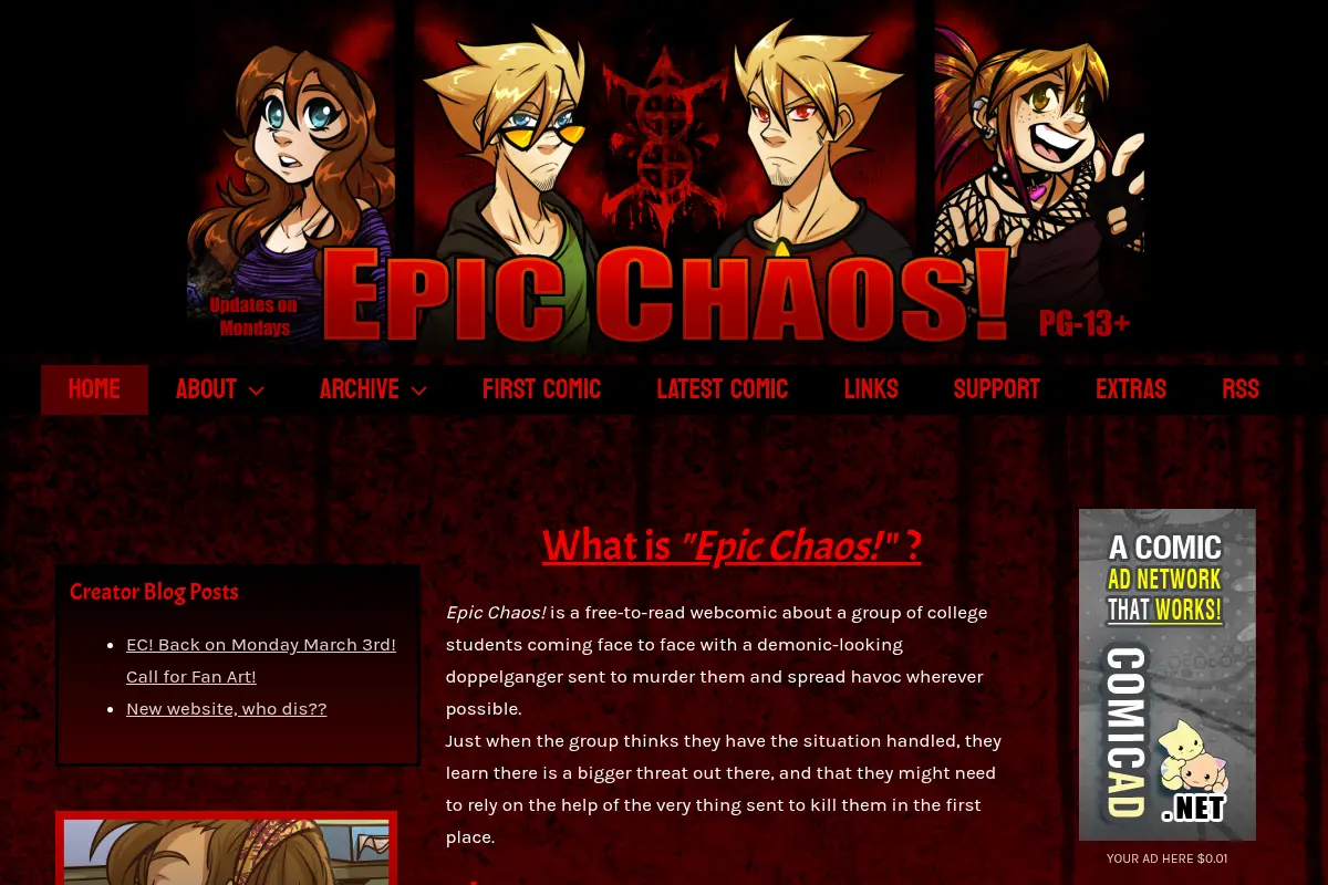 Epic Chaos! Webcomic