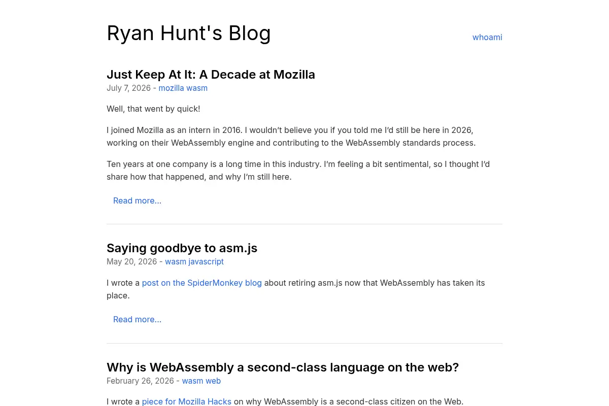 Ryan Hunt's Blog