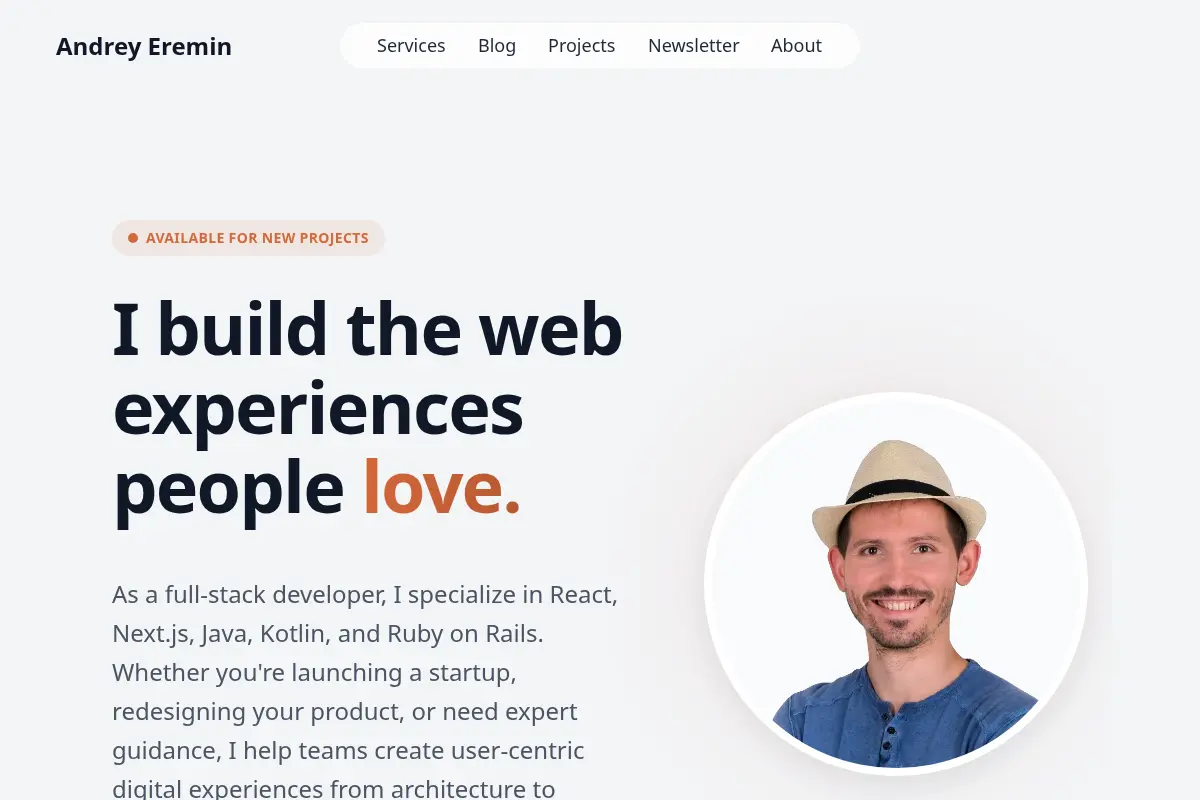 Andrey Eremin - Developer & Creator