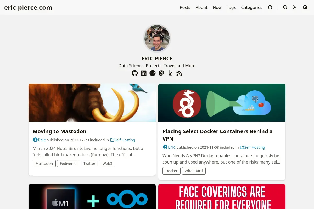 Eric Pierce's Personal Site
