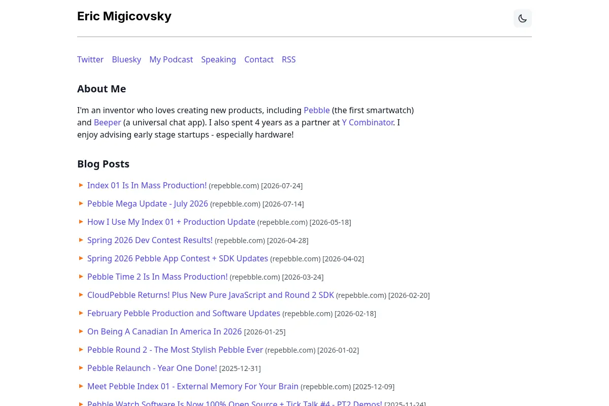 Eric Migicovsky's Blog