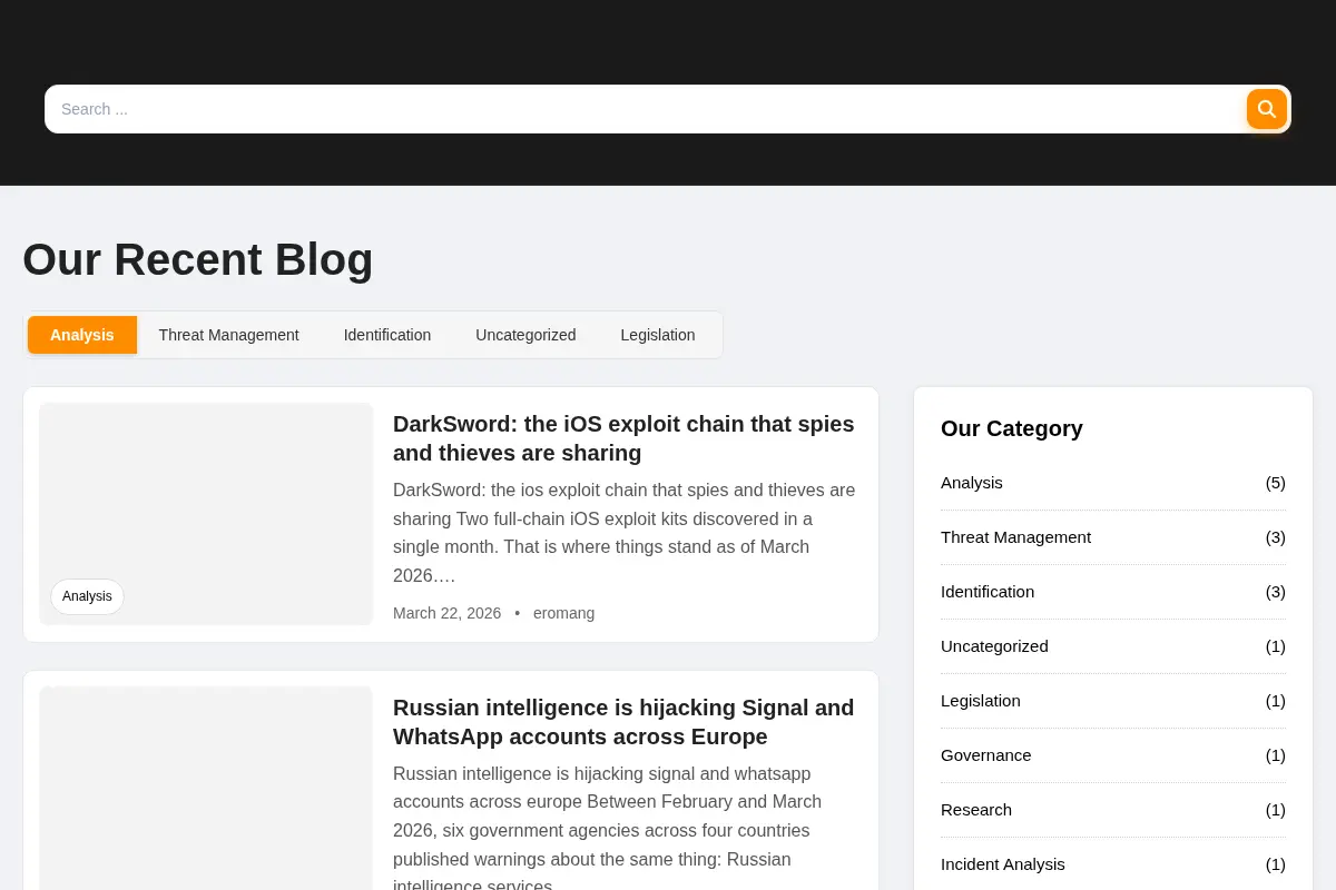 EU Cyber SITREP – My personal blog