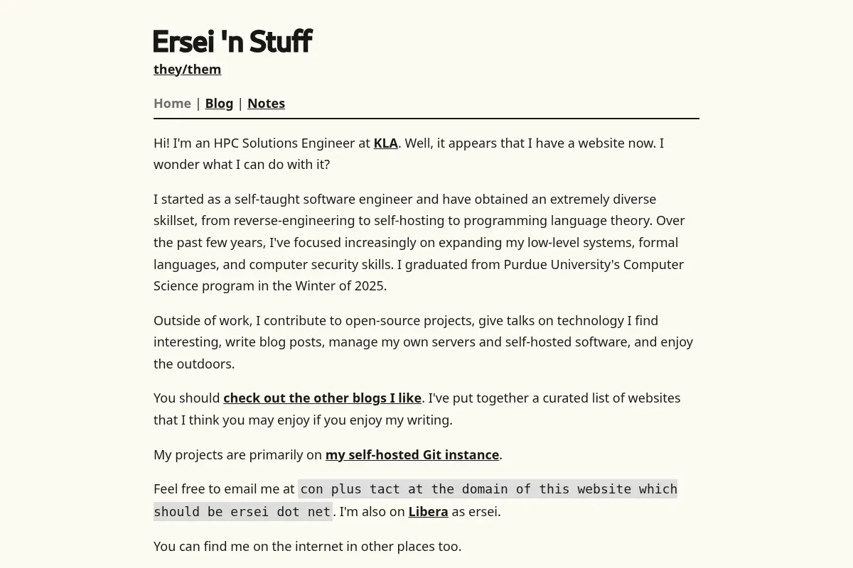 Ersei 'n Stuff