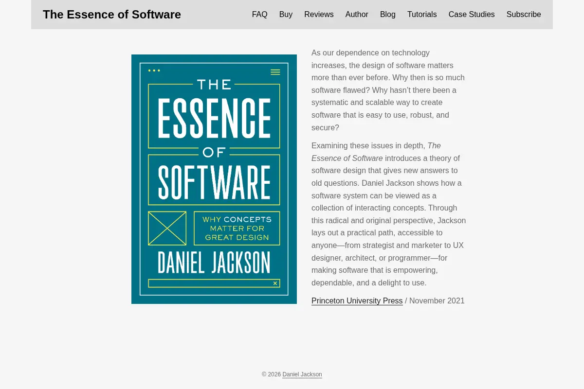 The Essence of Software