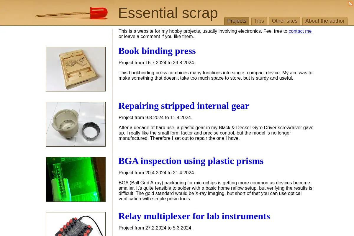 Essential Scrap: Projects