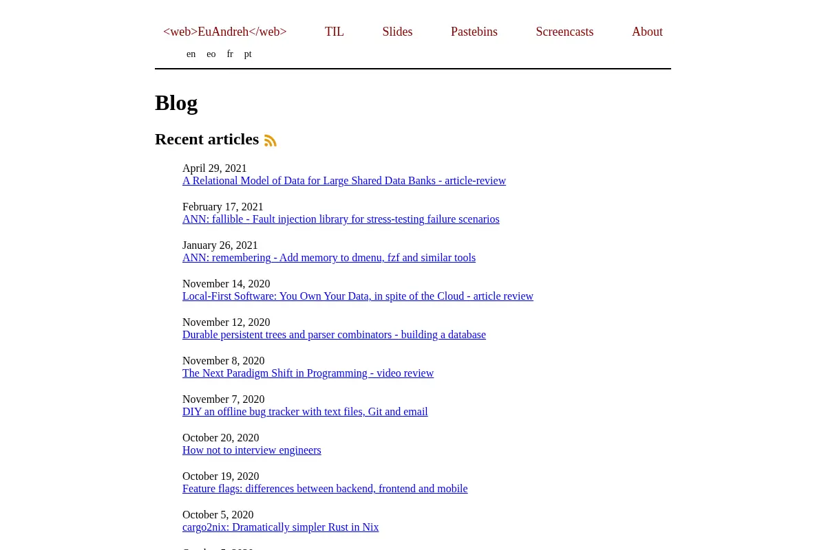 Blog - EuAndreh