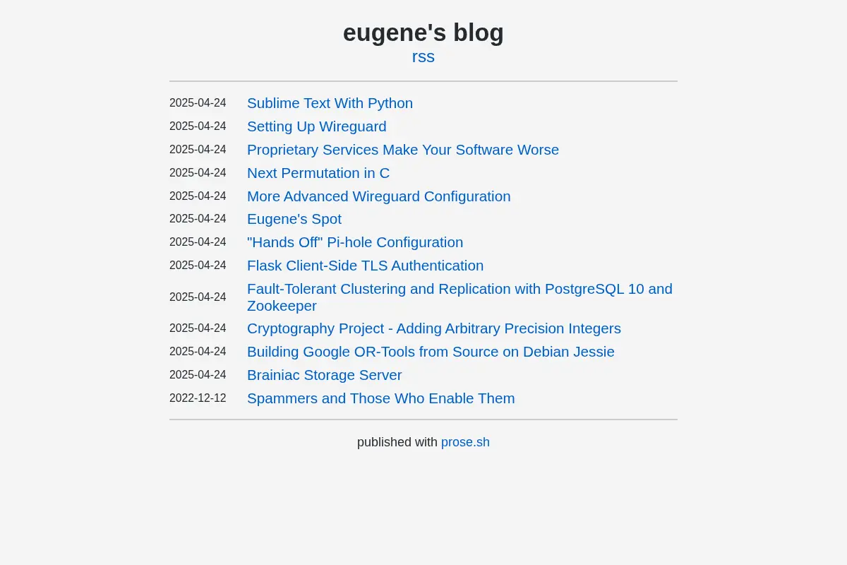 eugene's blog