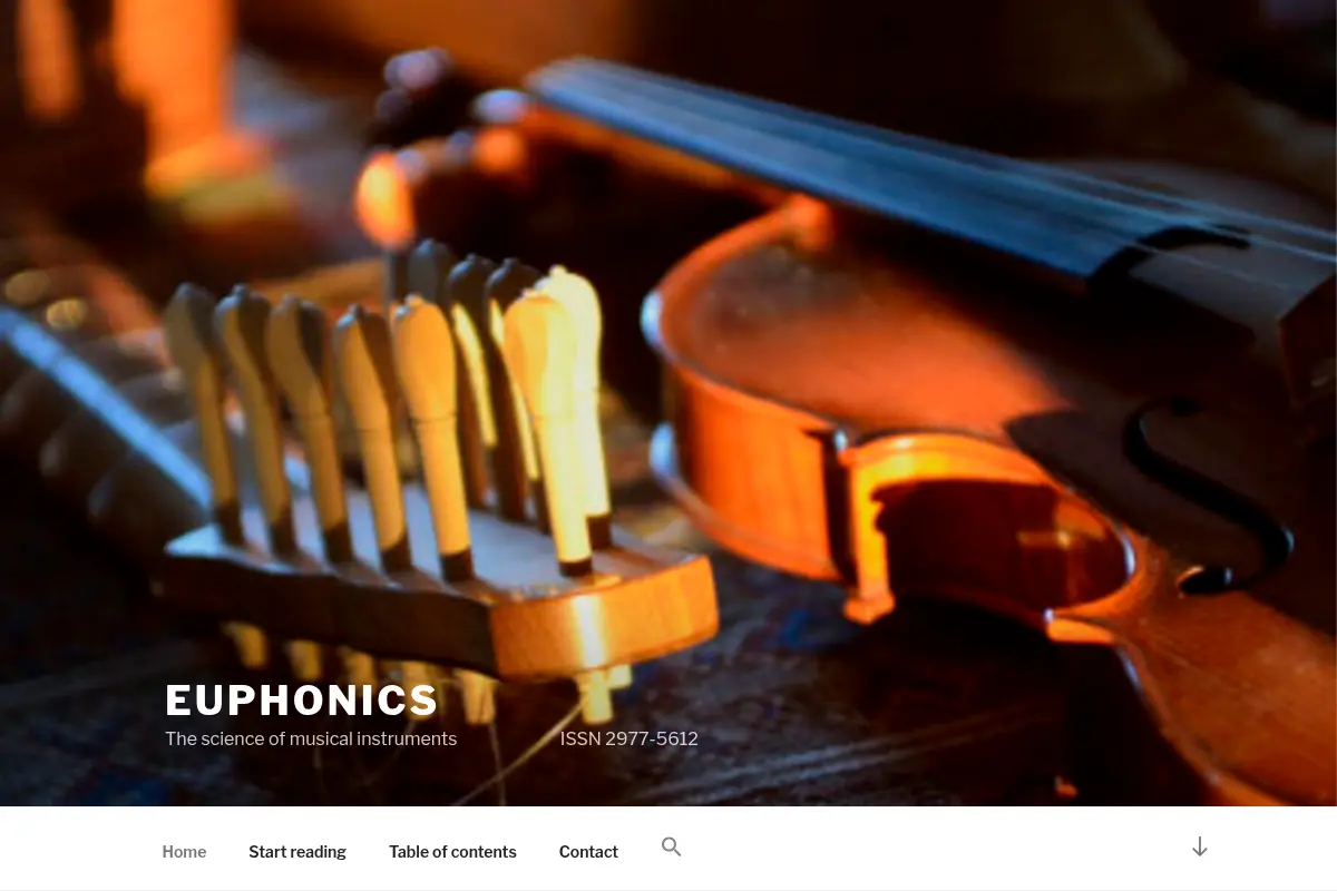 Euphonics – The science of musical instruments
