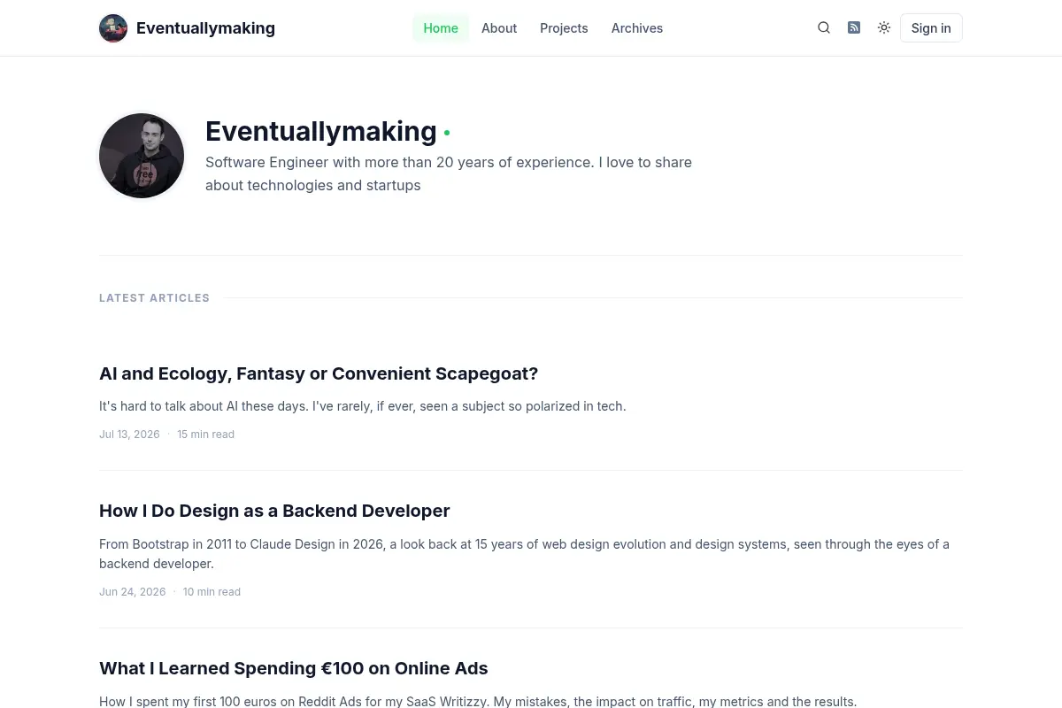 Eventuallymaking