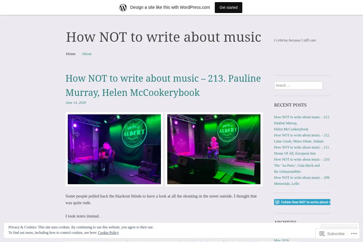 How NOT to write about music
