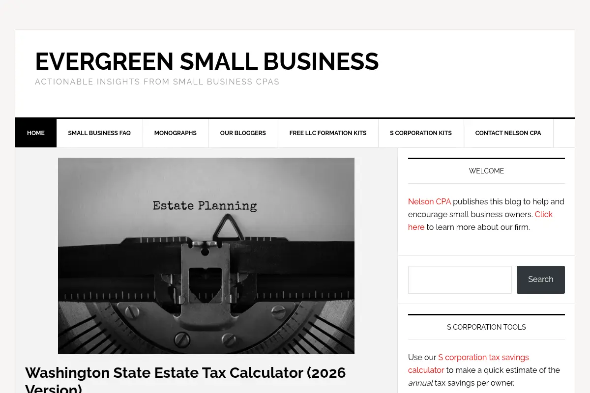 Evergreen Small Business - Actionable Insights from Small Business CPAs