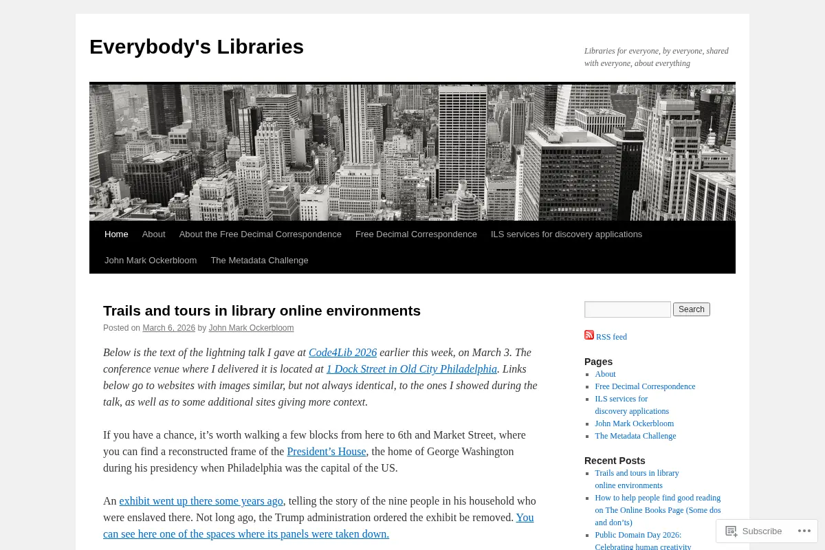 Everybody's Libraries