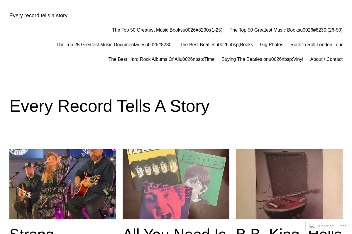 Every record tells a story