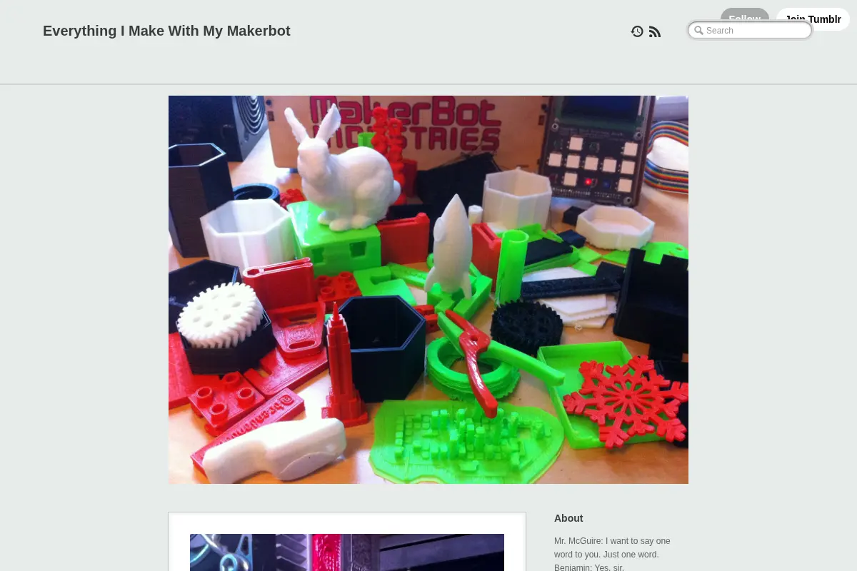 Everything I Make With My Makerbot