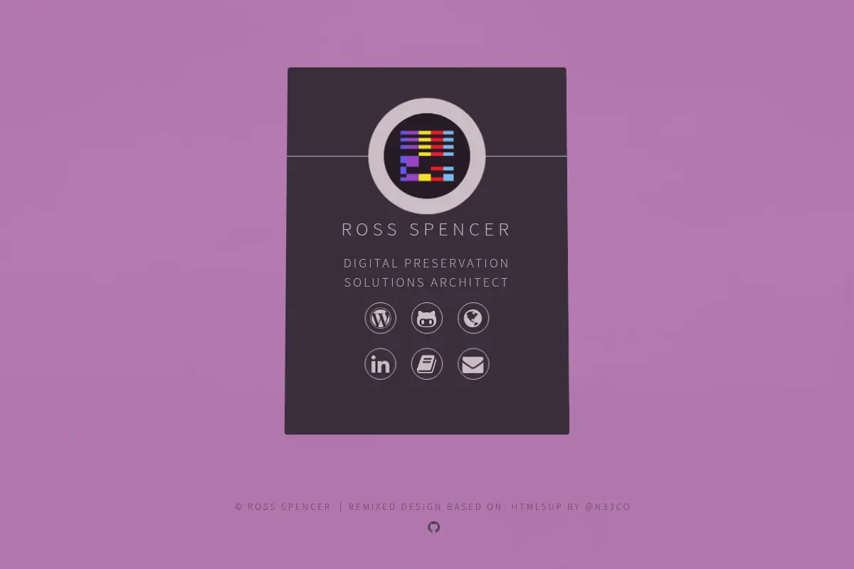 Ross Spencer: Digital Preservation solutions architect