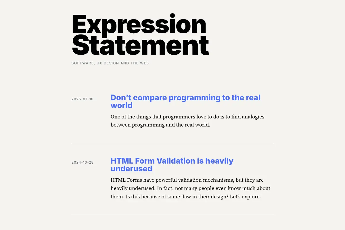 Expression Statement