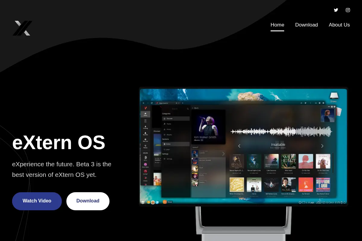 eXtern OS - eXperience the future.