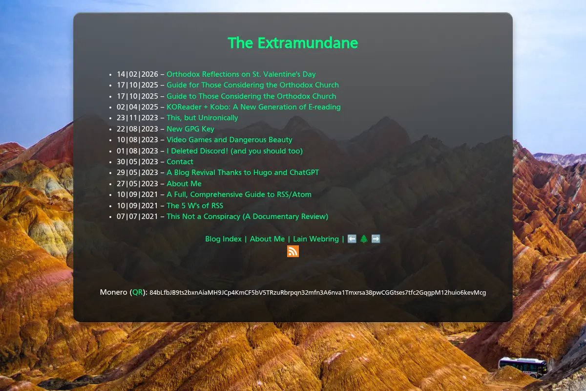 The Extramundane