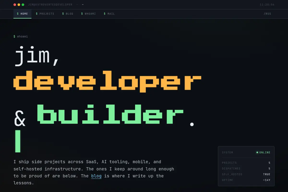 Extroverted Developer