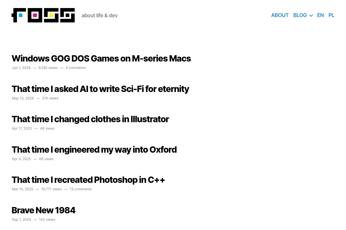 F055 • about life & dev