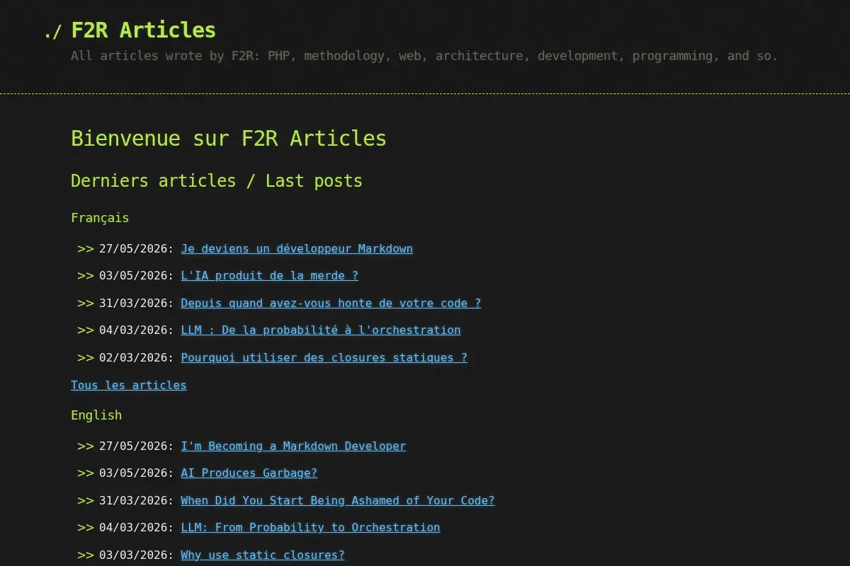 F2R Articles