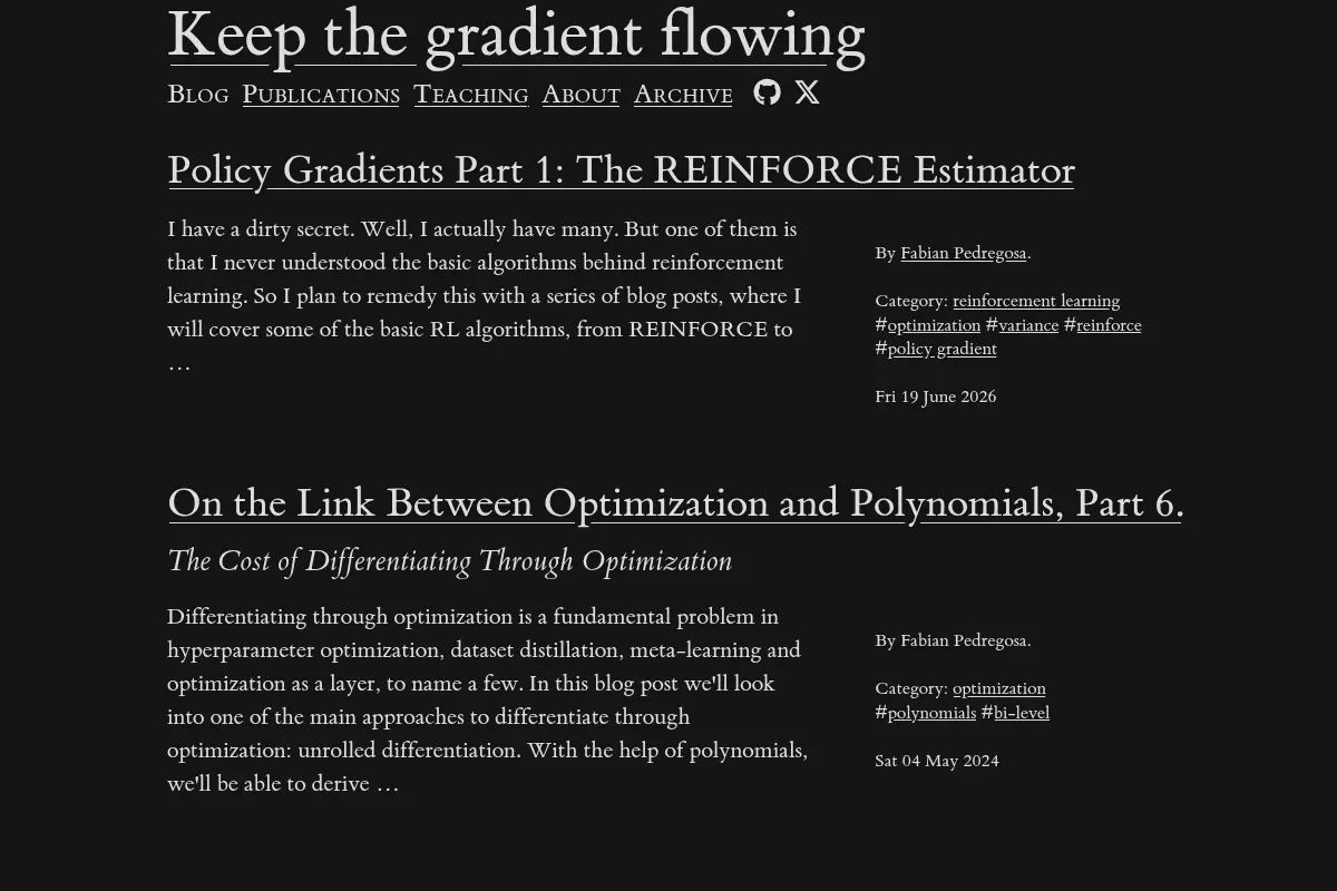 Keep the gradient flowing