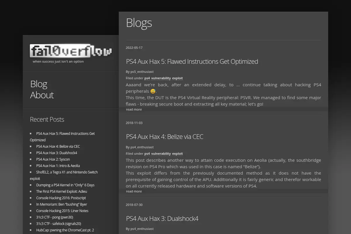 fail0verflow Blog